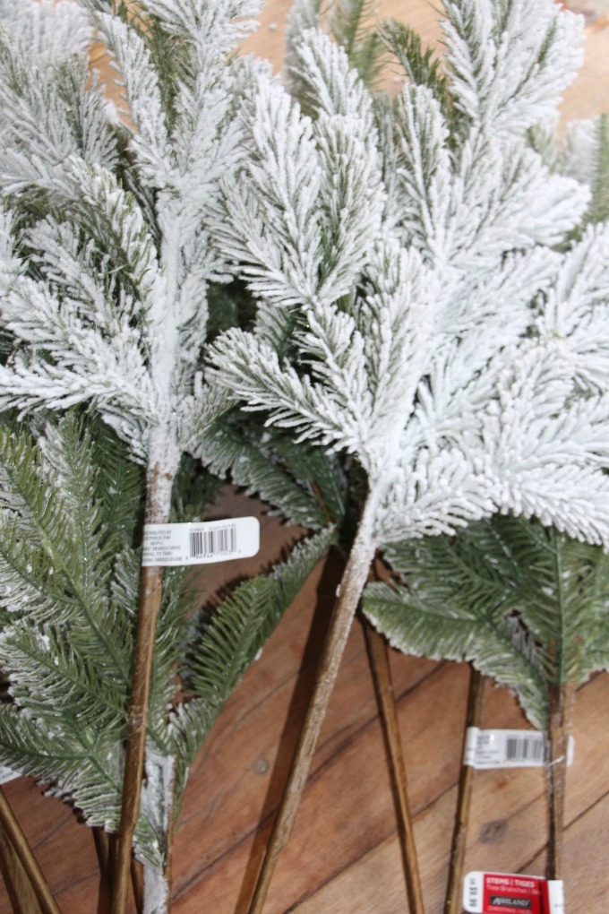 Frosted tree picks