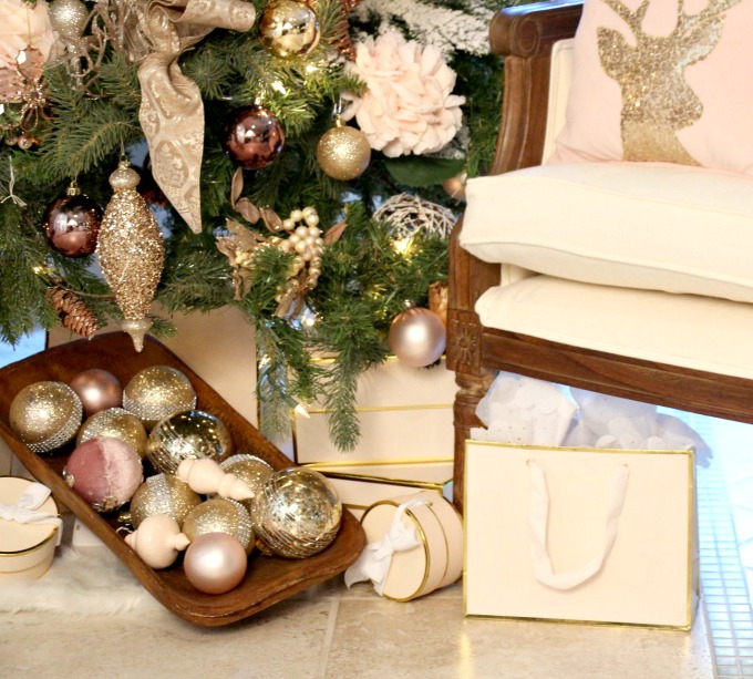 Add packages to the bottom of your tree to add a decorative look. Yours Truly Jenn