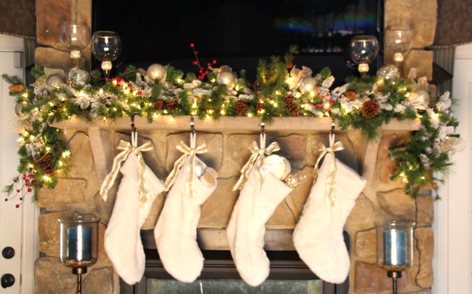 Stocking hung by the chimney with care. @jennelyinteriors.com