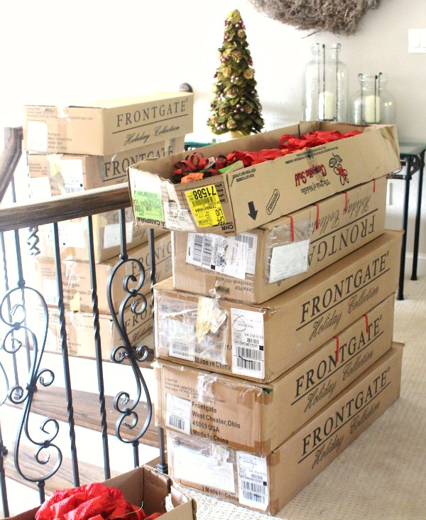 Bring all your Christmas stuff out of storage before you start decorating. jennelyinteriors.com