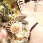 Blush Pink and Black Christmas Tree for the Guest room